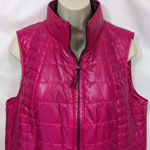 Talbots Quilted Cire Primaloft Vest Sz L - Picture 3 of 13